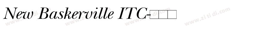 New Baskerville ITC字体转换